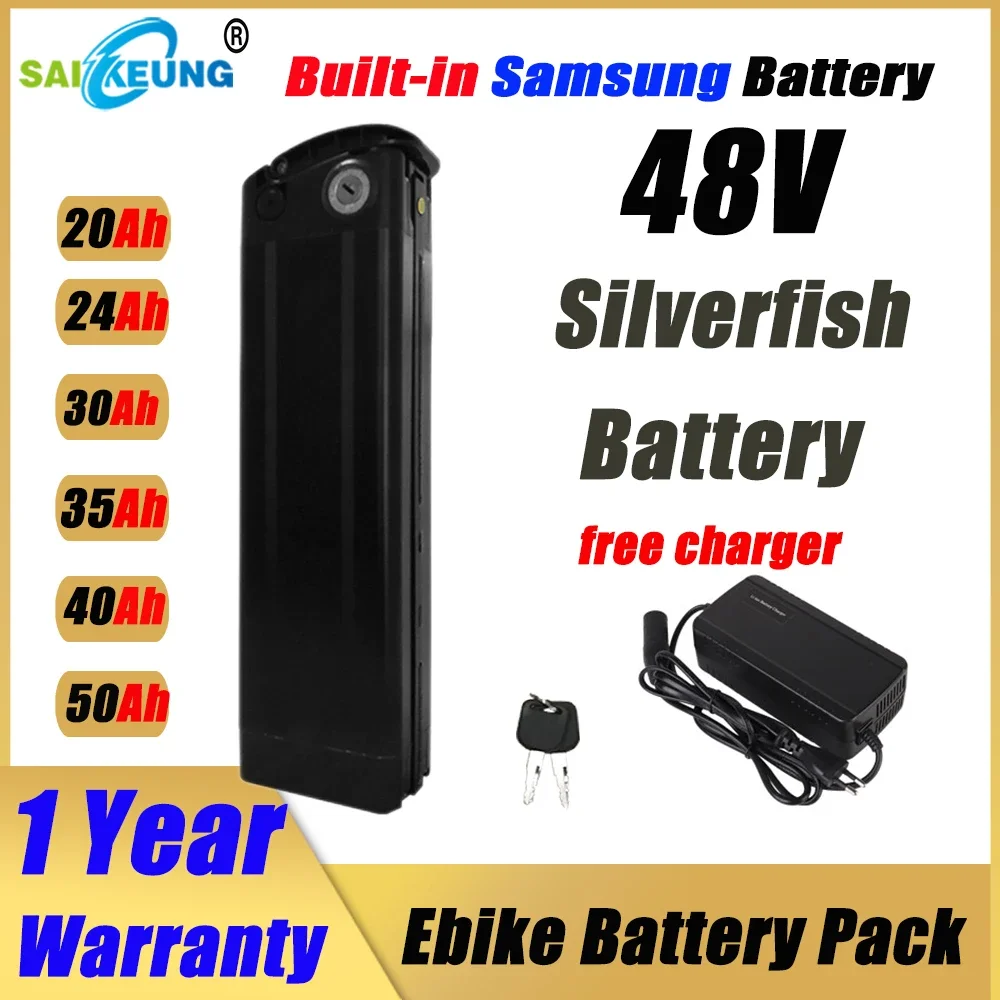 Ebike Battery 48V 20Ah Hailong - Sepeda listrik SilverFish 48v 20ah 24