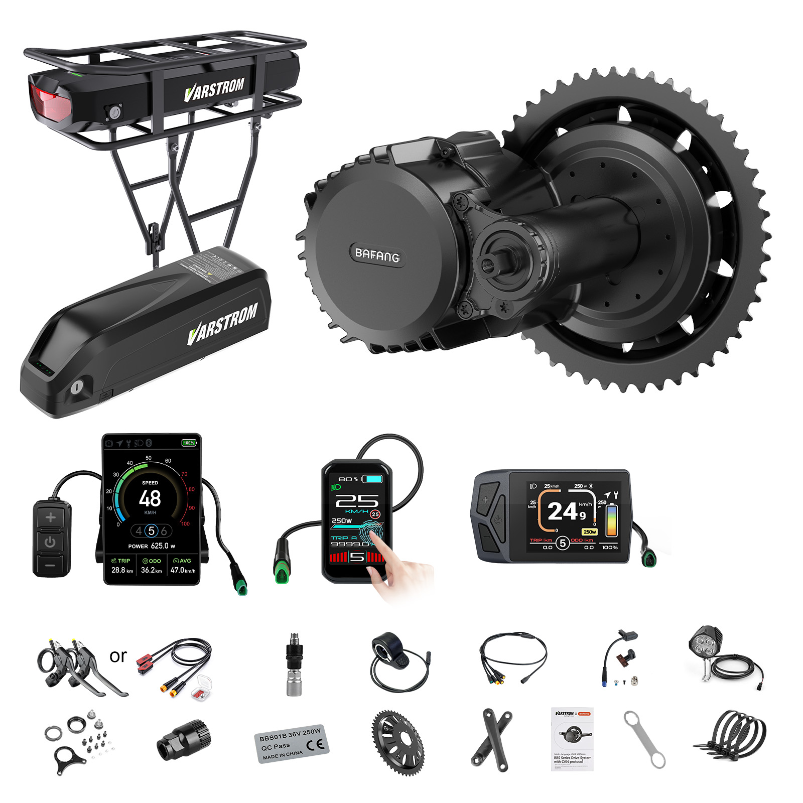 Mid Drive Motor Kit 52V 1000W - [Pengiriman AS] Motor Bafang 750W 48V